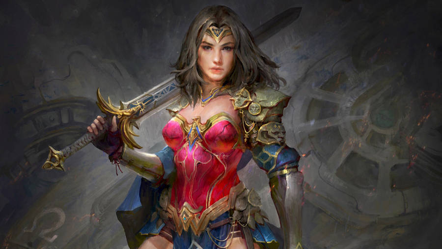 Wonder Woman 1984 Medieval Armor Wallpaper