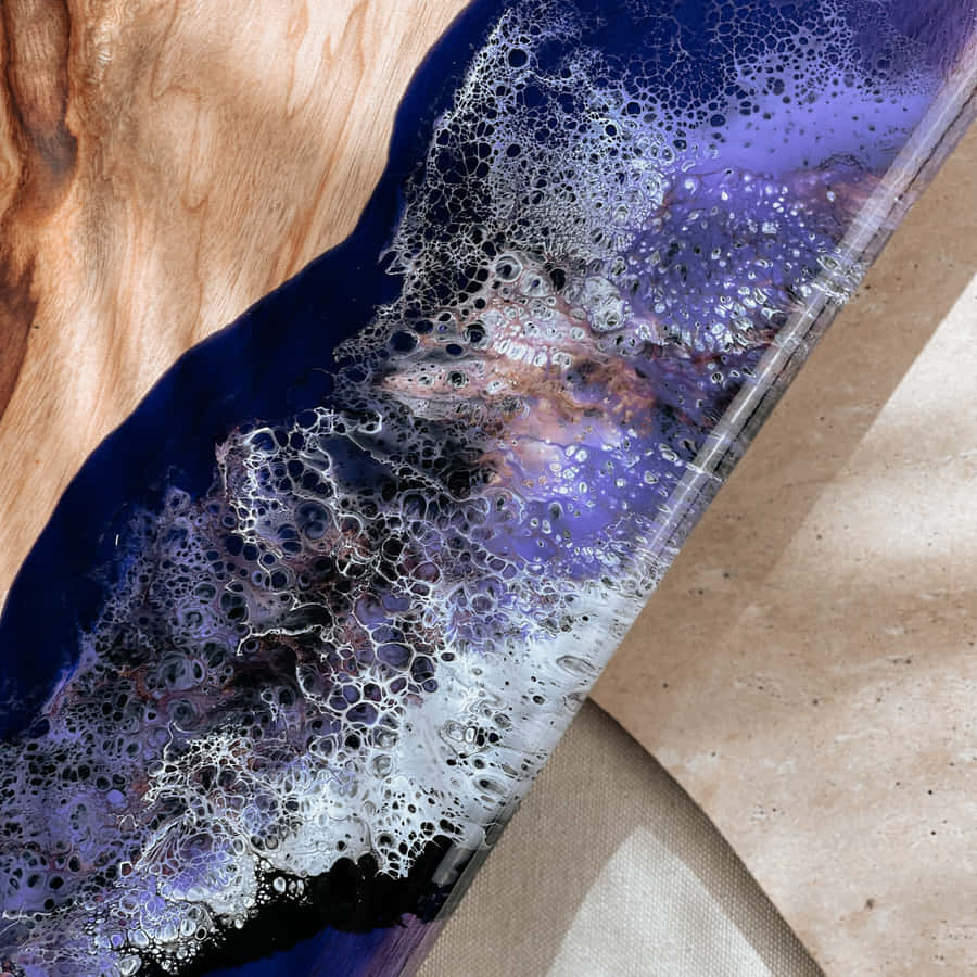 Woodand Resin Art Piece Wallpaper