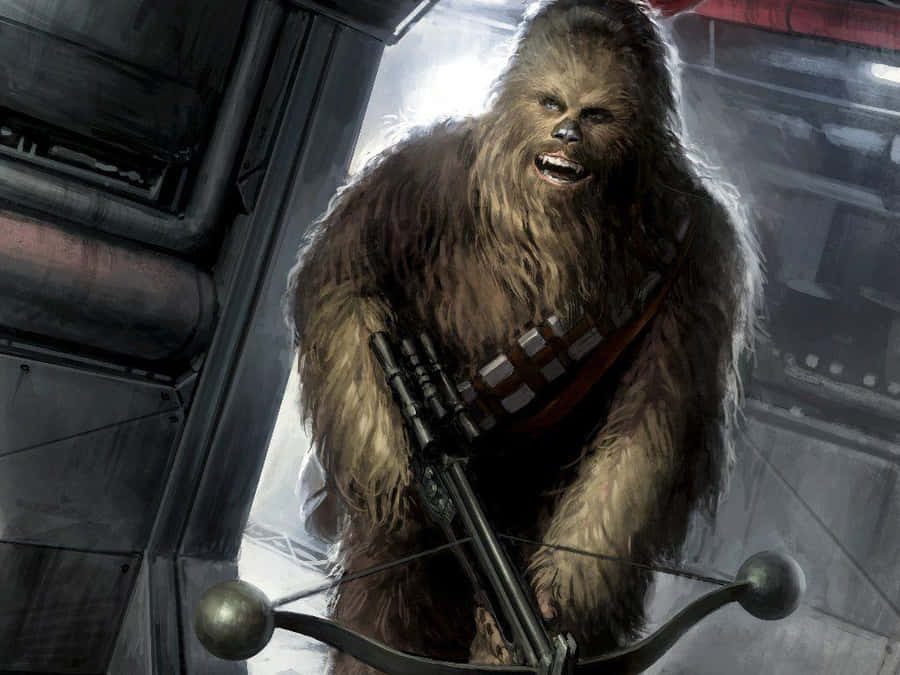 Wookiee Prepares For Adventure Wallpaper