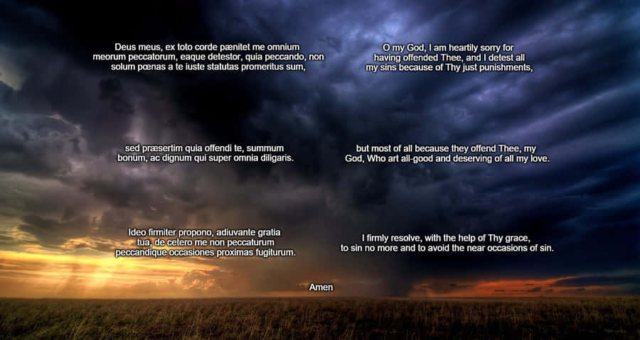 Words Of A Contrite Prayer Wallpaper