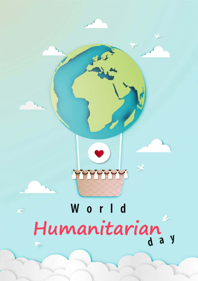World Humanitarian Day Poster Design Wallpaper