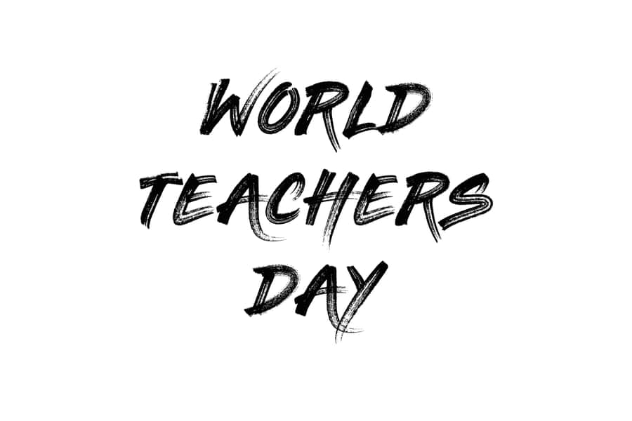 World Teachers Day Celebration Graphic Wallpaper