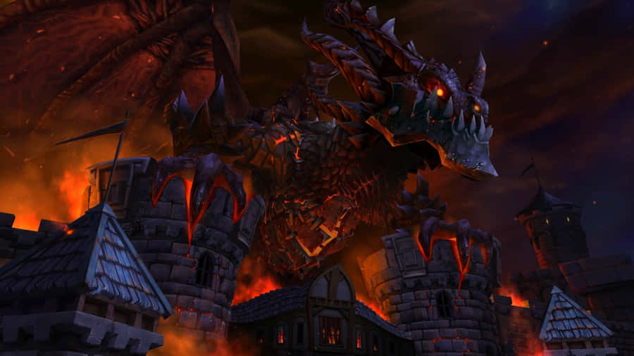 Worldof Warcraft Dragon Attack Wallpaper