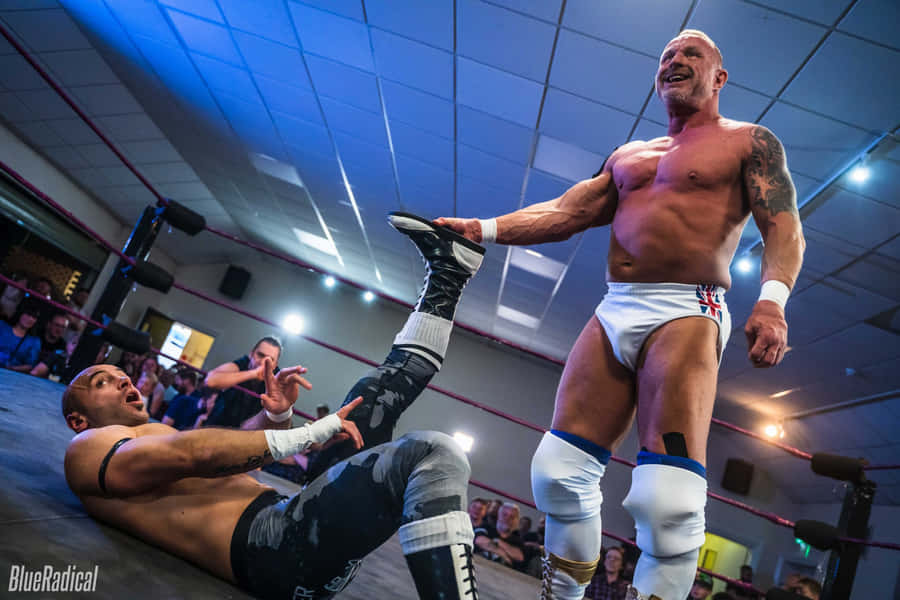 Wrestler Doug Williams Practicing Wallpaper