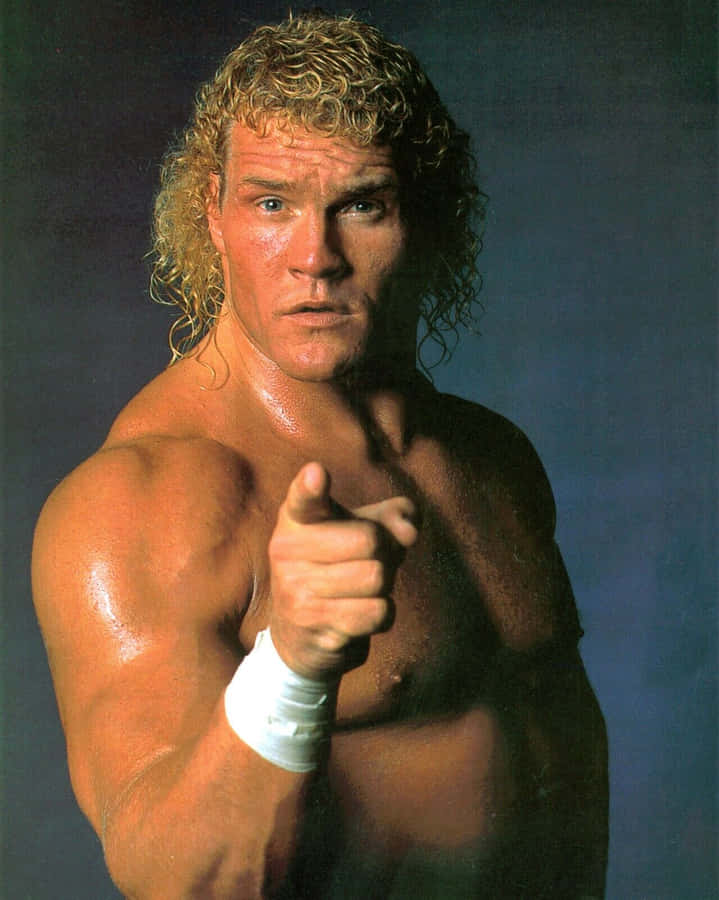 Wrestler Sid Vicious Pointing At The Camera Wallpaper