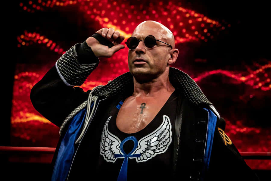 Wrestler_with_ Sunglasses_and_ Jacket Wallpaper