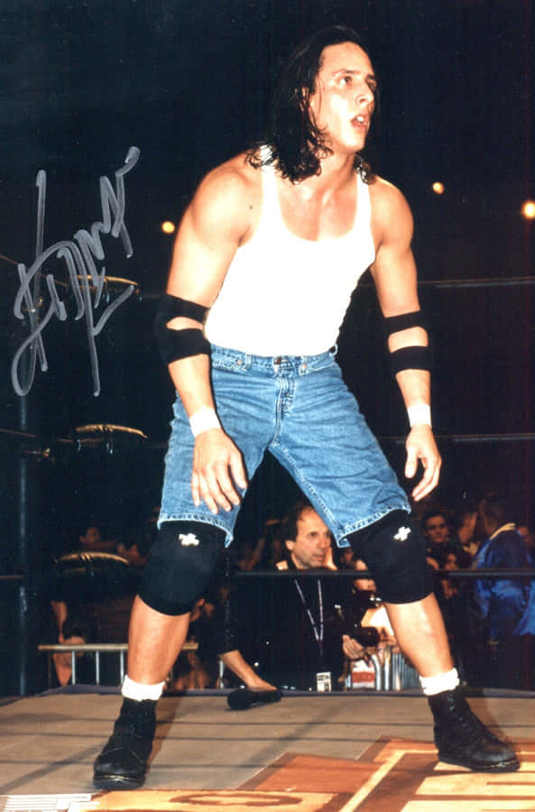 Wrestlerin Action Pose Wallpaper