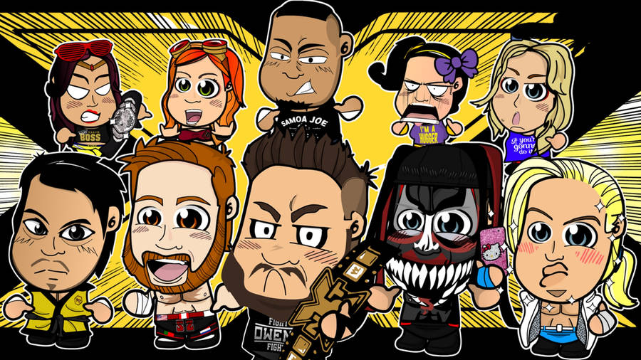 Wwe Nxt Chibi Art Wallpaper