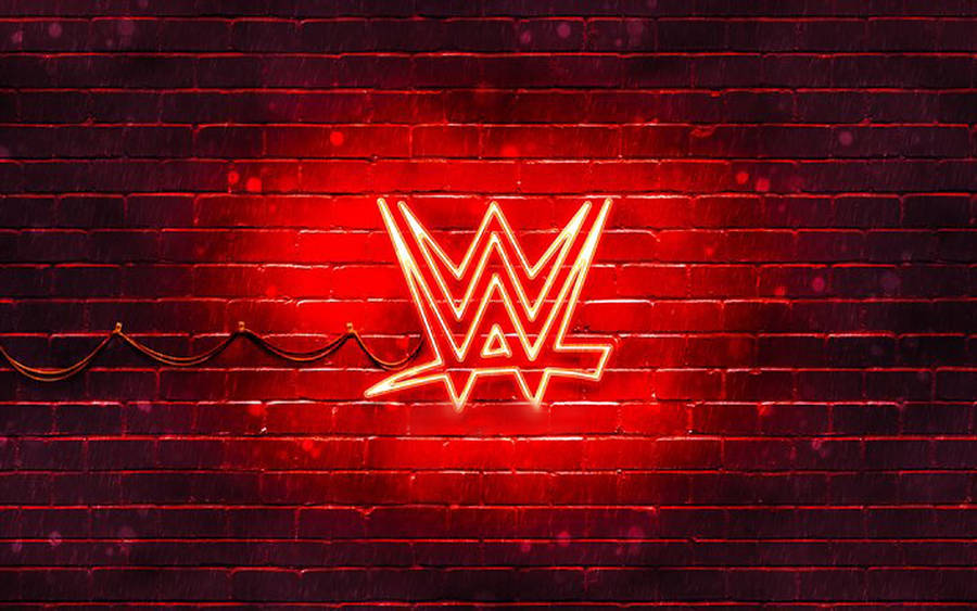 Wwe Red Neon Logo Wallpaper