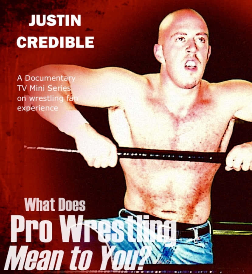 Wwe's Superstar Justin Credible Smashing Records - Wrestler Magazine Cover Wallpaper