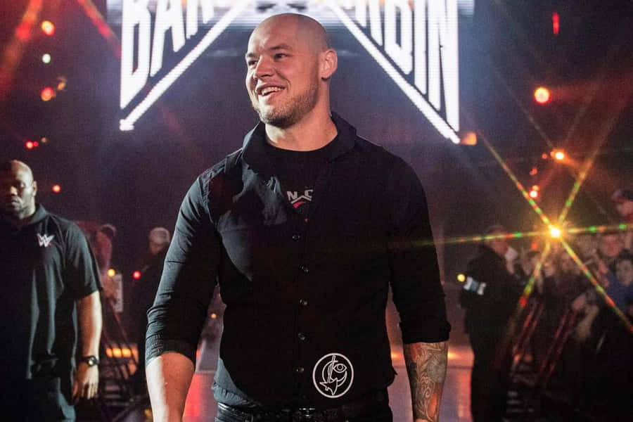 Wwe Wrestler Baron Corbin Entrance Wallpaper