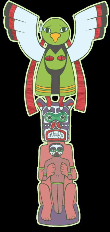 Xatu Perched On A Totem Pole Wallpaper