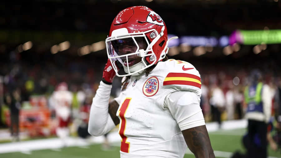 Xavier Worthy Chiefs Wide Receiver Wallpaper