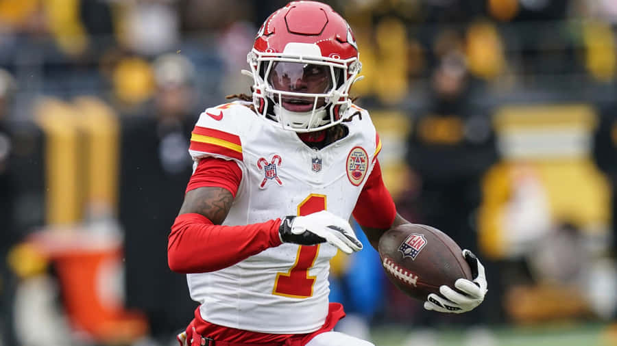 Xavier Worthy Football Highlight Wallpaper