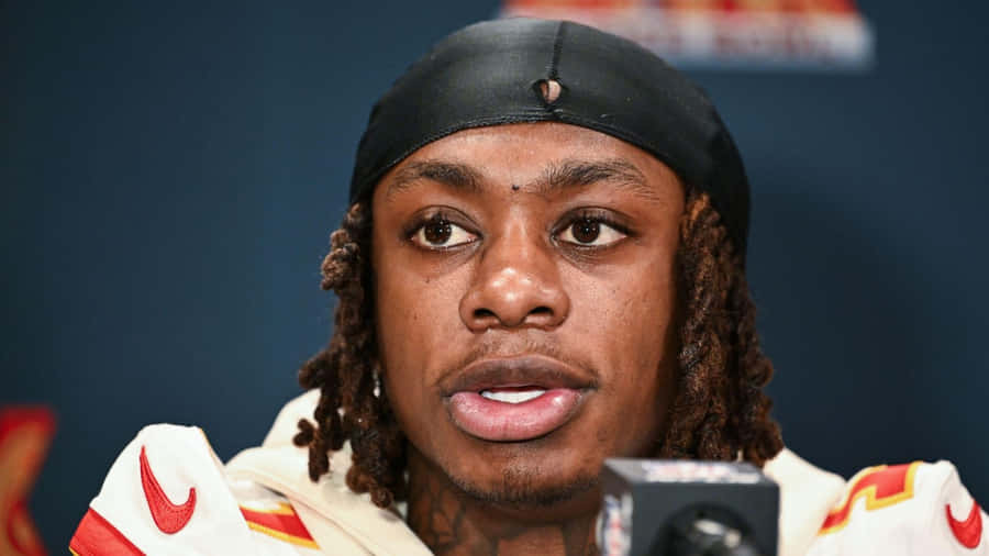 Xavier Worthy Press Conference Wallpaper