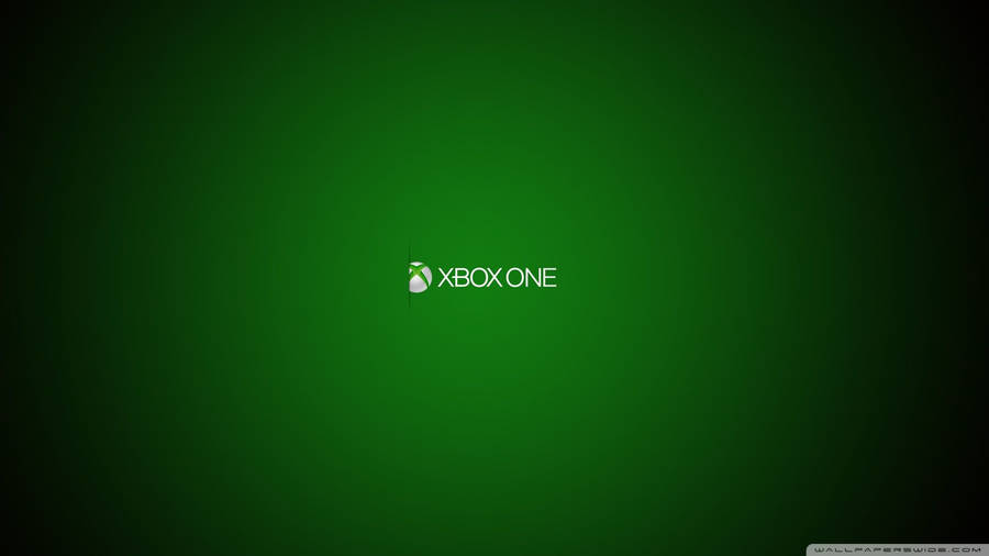 Xbox One X Green Vignette Effect Wallpaper