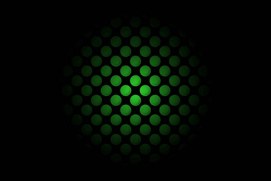 Xbox Series X Green Holes Wallpaper