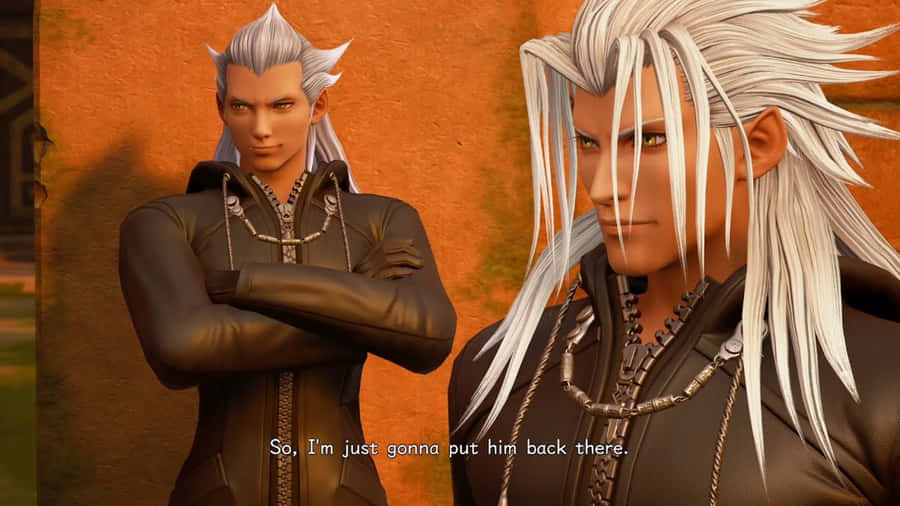 Xemnas, The Powerful Antagonist In Kingdom Hearts Wallpaper