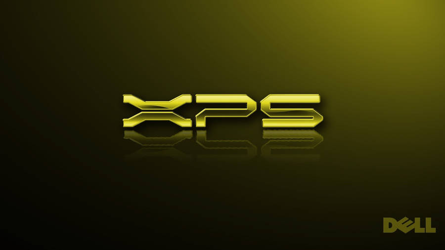 Xps Dell Hd In Gold Wallpaper