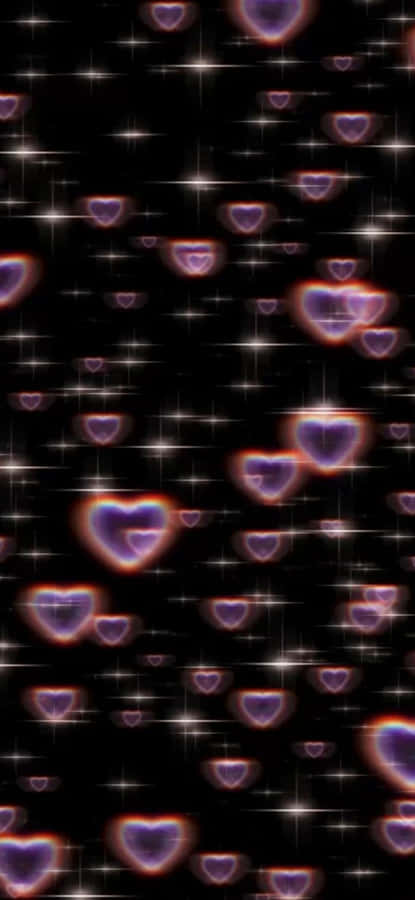Y2 K I Phone Heart Effects Wallpaper