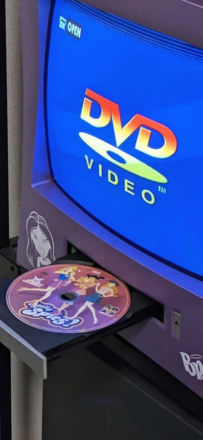 Y2k D V D Player Setup Wallpaper