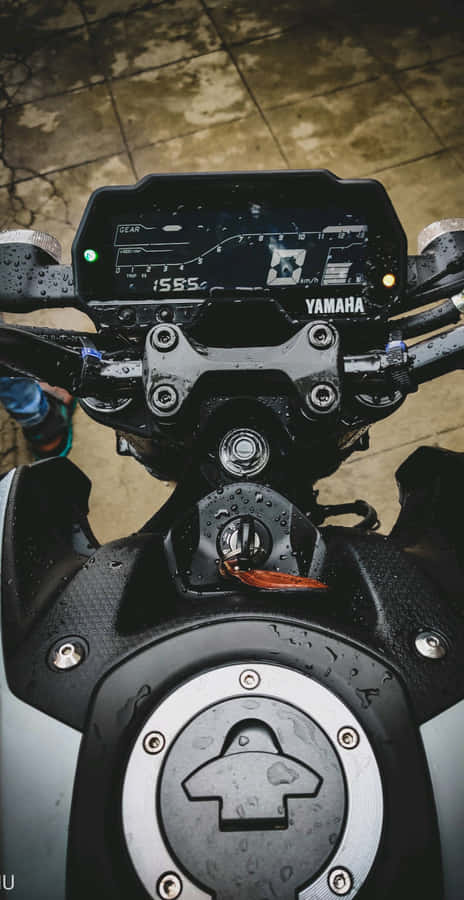 Yamaha Motorcycle Dashboard View Wallpaper