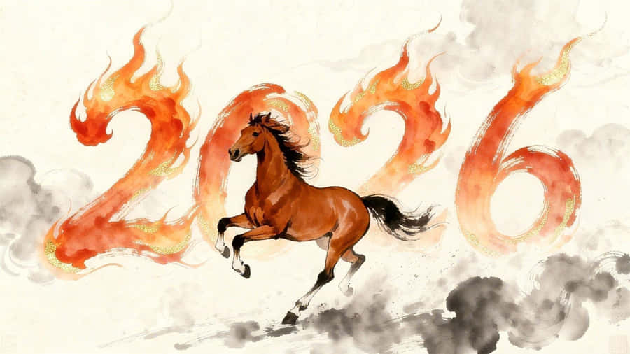 Year Of The Horse 2014 Wallpaper
