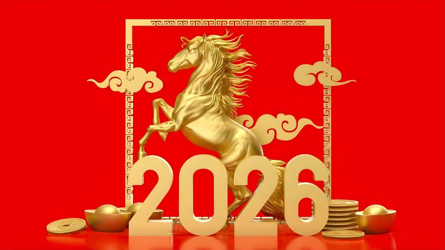 Year Of The Horse 2026 Wallpaper