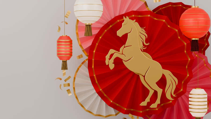 Year Of The Horse Celebration Wallpaper
