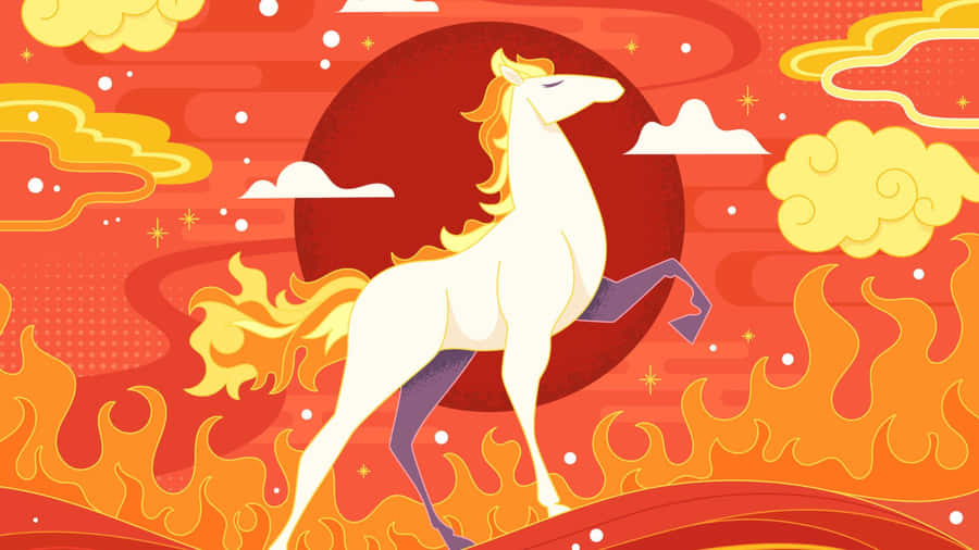 Year Of The Horse Celebration Wallpaper