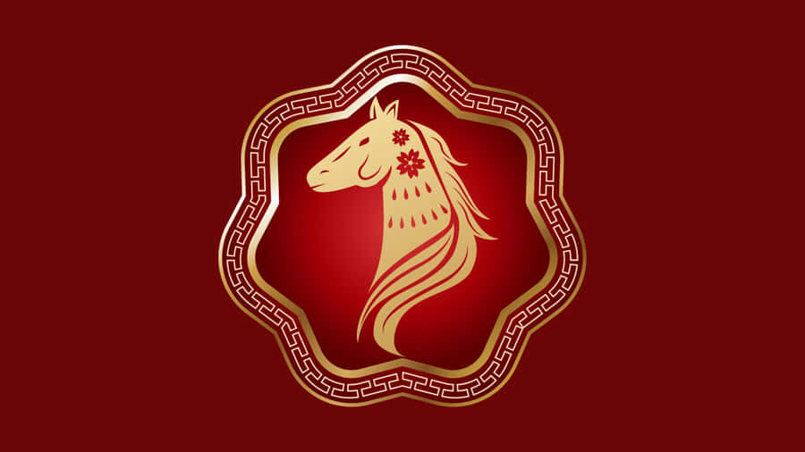 Year Of The Horse Symbol Wallpaper