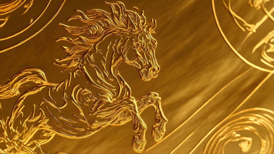 Year Of The Horse Symbol Wallpaper