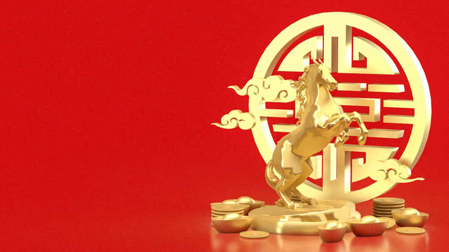 Year Of The Horse Symbol Wallpaper