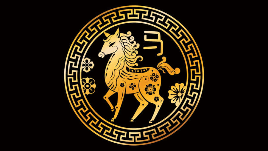 Year Of The Horse Symbol Wallpaper