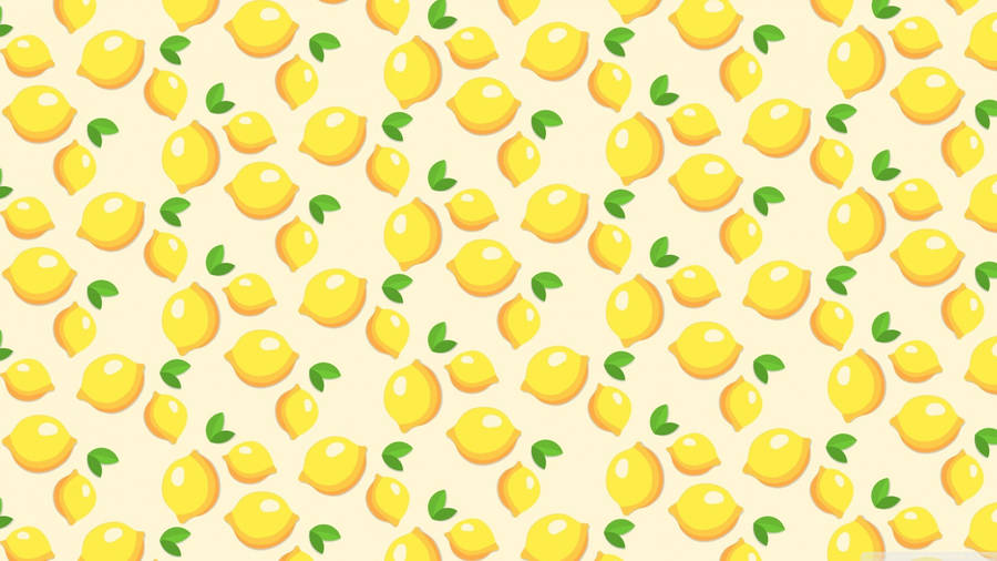 Yellow Aesthetic Lemon Computer Wallpaper