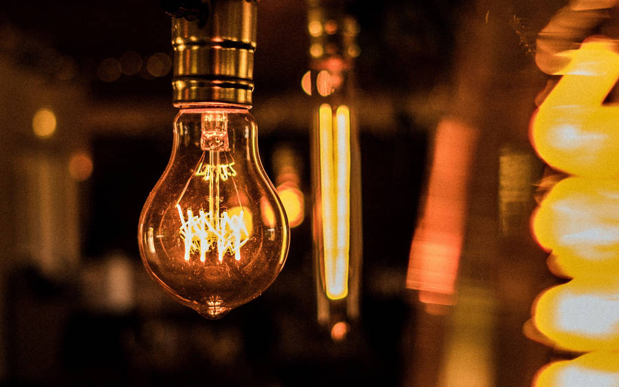 Yellow Electricity Aesthetic Wallpaper