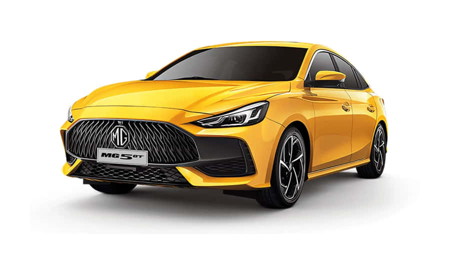Yellow M G5 G T Sedan Wallpaper