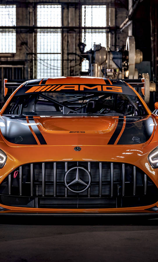 Yellow Mercedes-amg Iphone Wallpaper