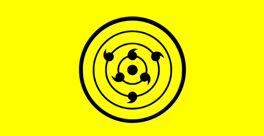 Yellow Naruto Rinnegan Eye Wallpaper