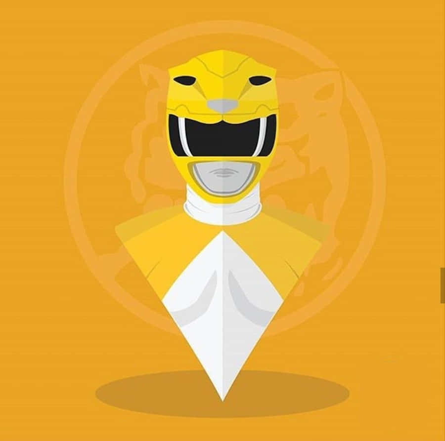 Yellow Ranger Illustration Wallpaper