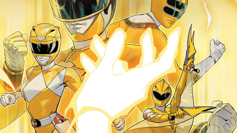 Yellow Ranger Power Heroes Wallpaper