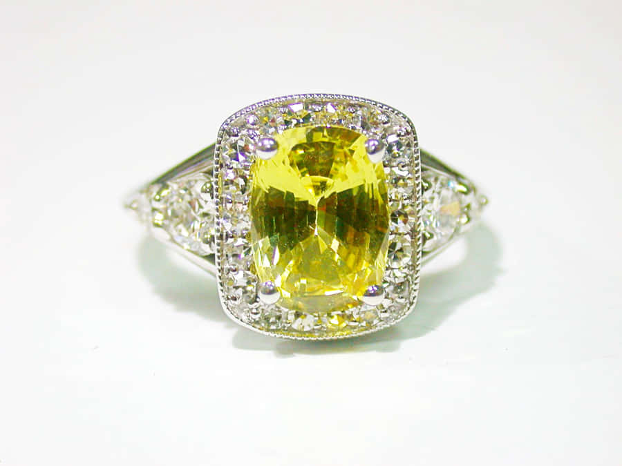 Yellow Sapphire - The Gleaming Gemstone Wallpaper