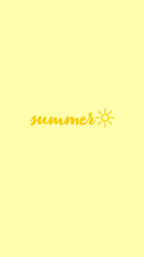 Yellow Summer Sunshine Aesthetic Wallpaper