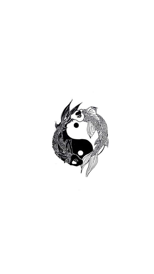 Yin Yang Fish Wallpaper Wallpaper