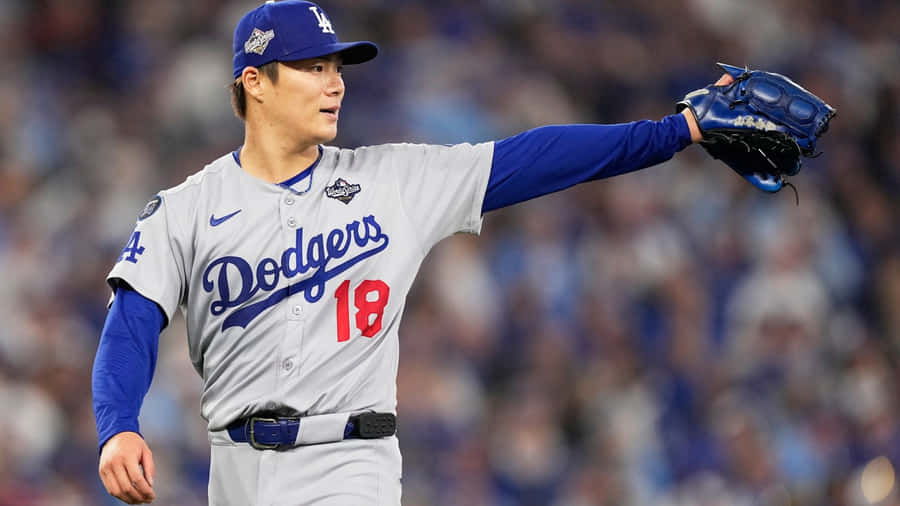 Yoshinobu Yamamoto Dodgers Debut Wallpaper