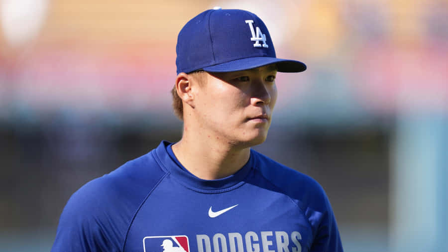 Yoshinobu Yamamoto Dodgers Pitcher Wallpaper