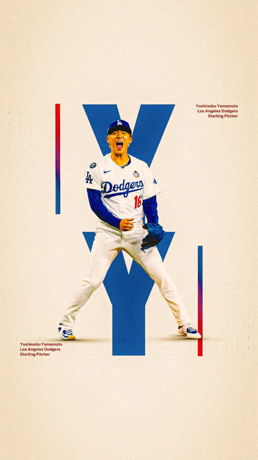 Yoshinobu Yamamoto Dodgers Pitcher Wallpaper