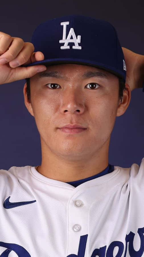 Yoshinobu Yamamoto Dodgers Profile Wallpaper