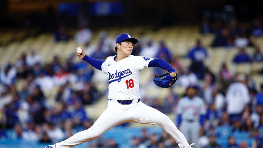 Yoshinobu Yamamoto Pitching Performance Wallpaper