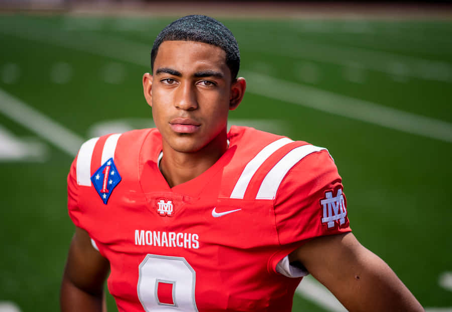 Young Football Player Portrait Wallpaper